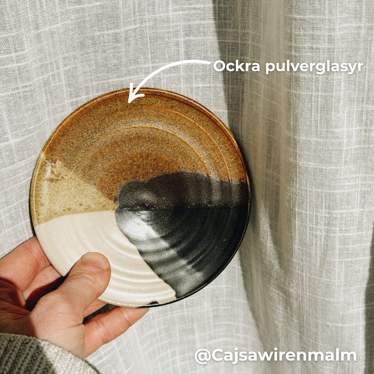 Ockra Pulverglasyr - Sidenmatt Glasyr - Lervis.se