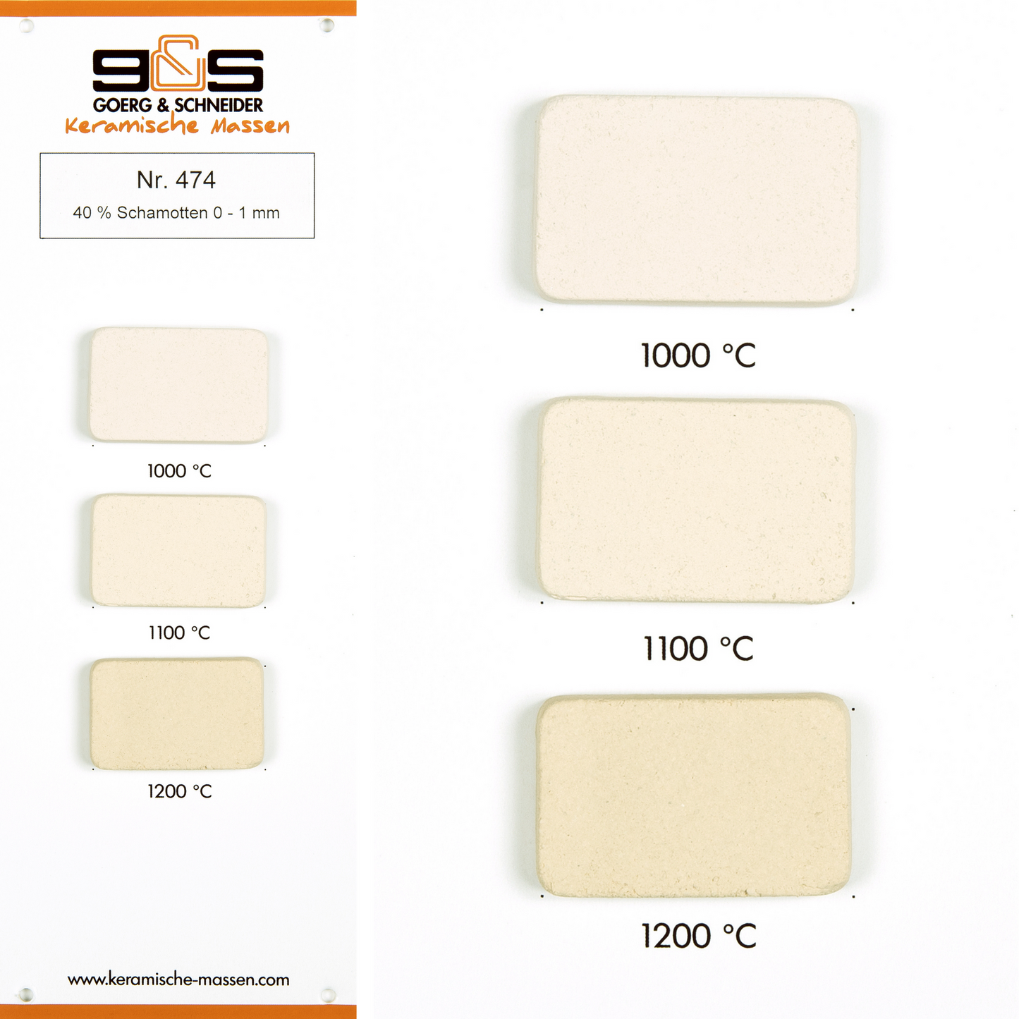 Ljus Stengodslera för Skulptur – 474 med Chamotte – Lervis.se