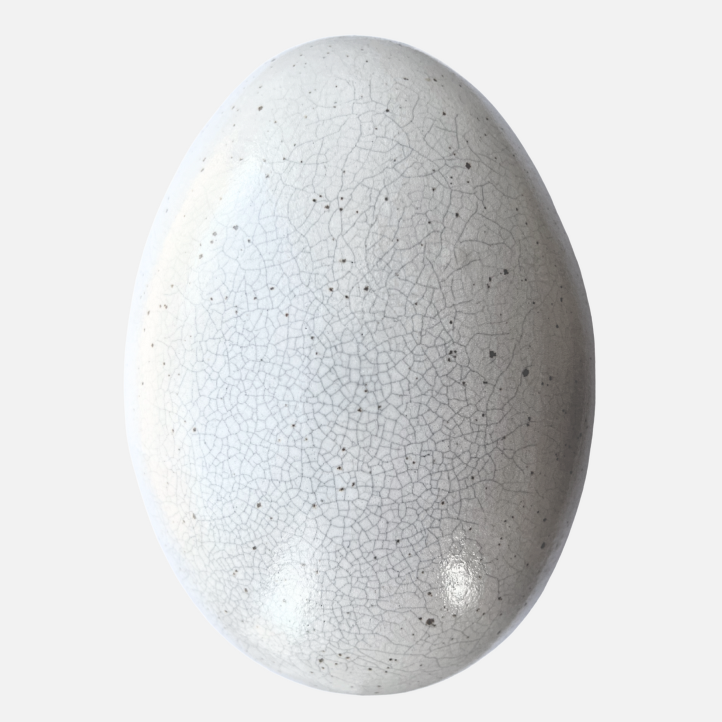 Snow white powder glaze, glossy white