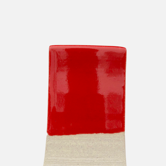 Chili red powder glaze, glossy red