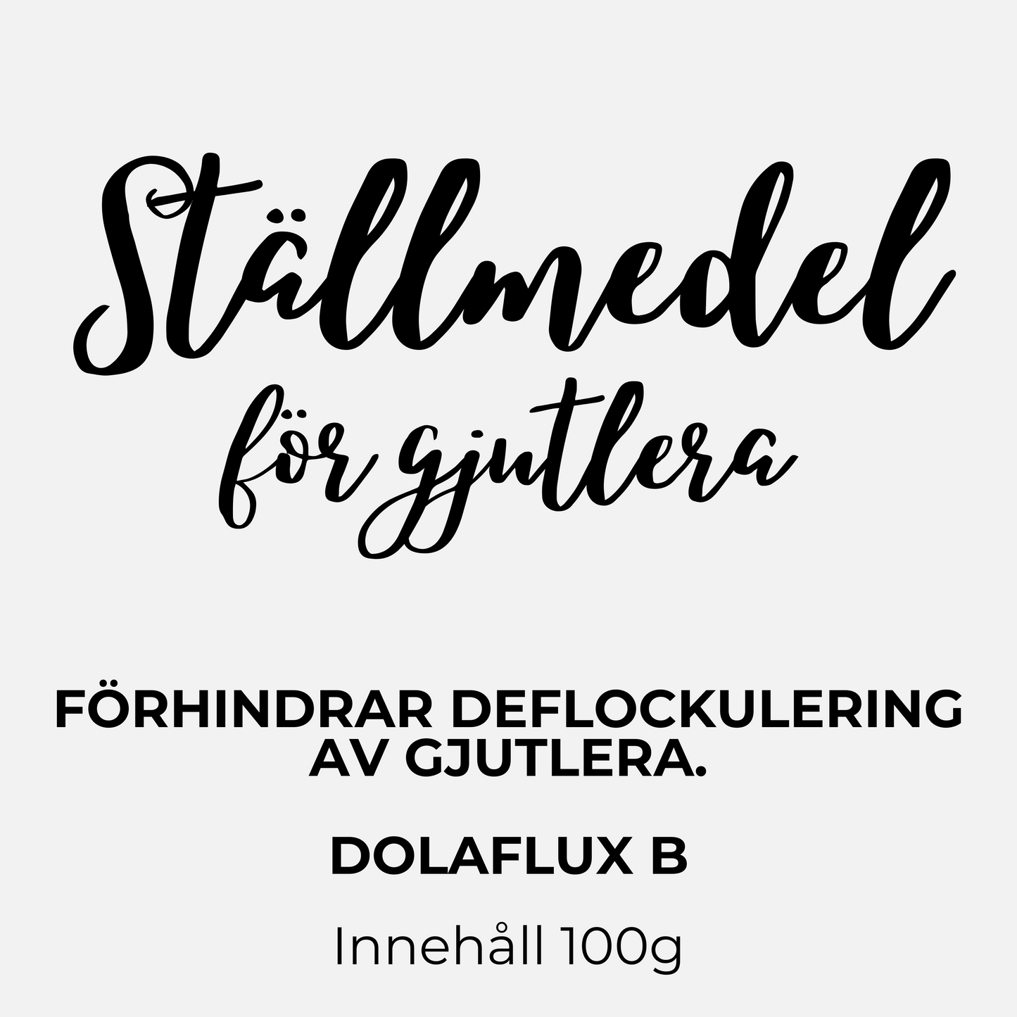 Dispergeringsmedel för gjutlera – Dolaflux B11 100g – Lervis.se