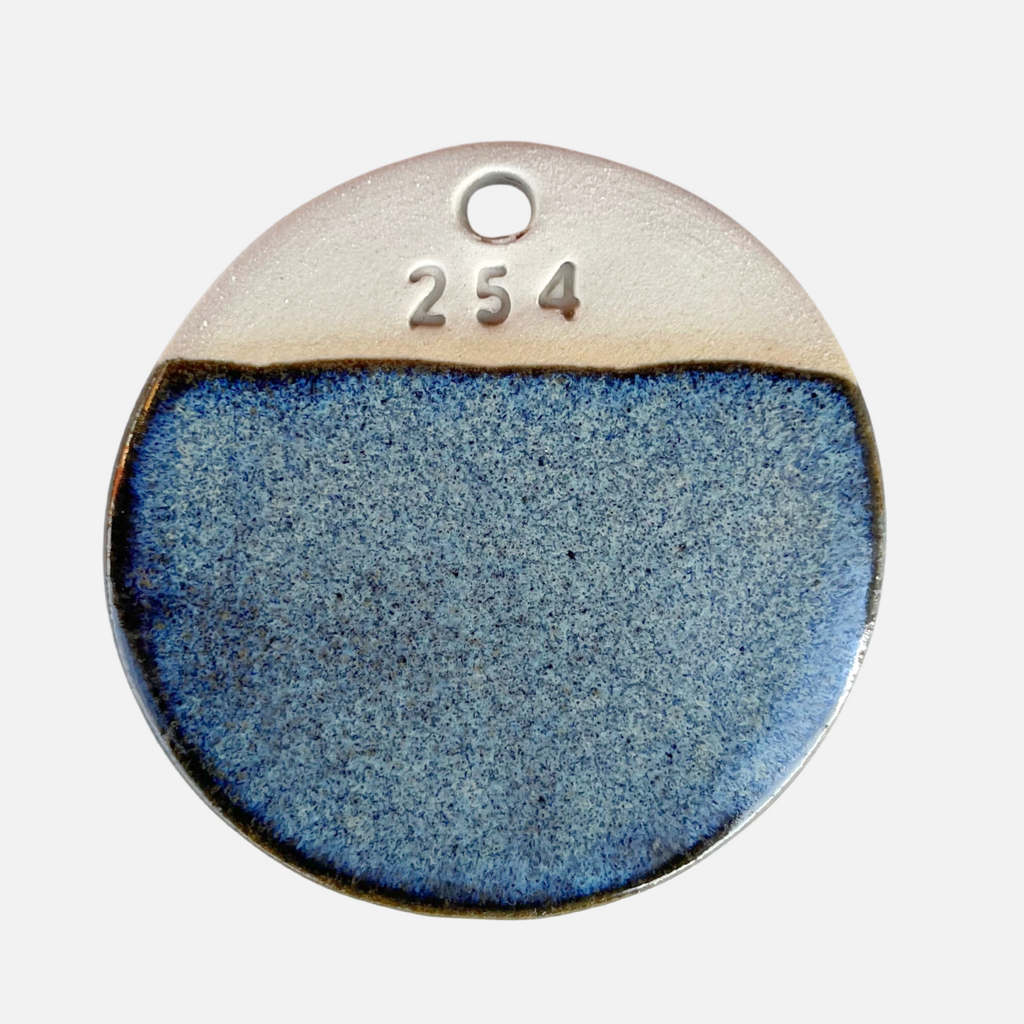 Jeans brush glaze, satin blue