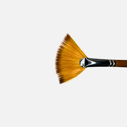 Solfjäderpensel för penselglasyr
