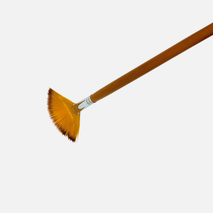 Solfjäderpensel för penselglasyr