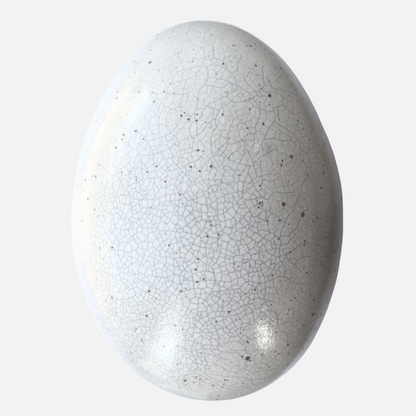 Snow white powder glaze, glossy white