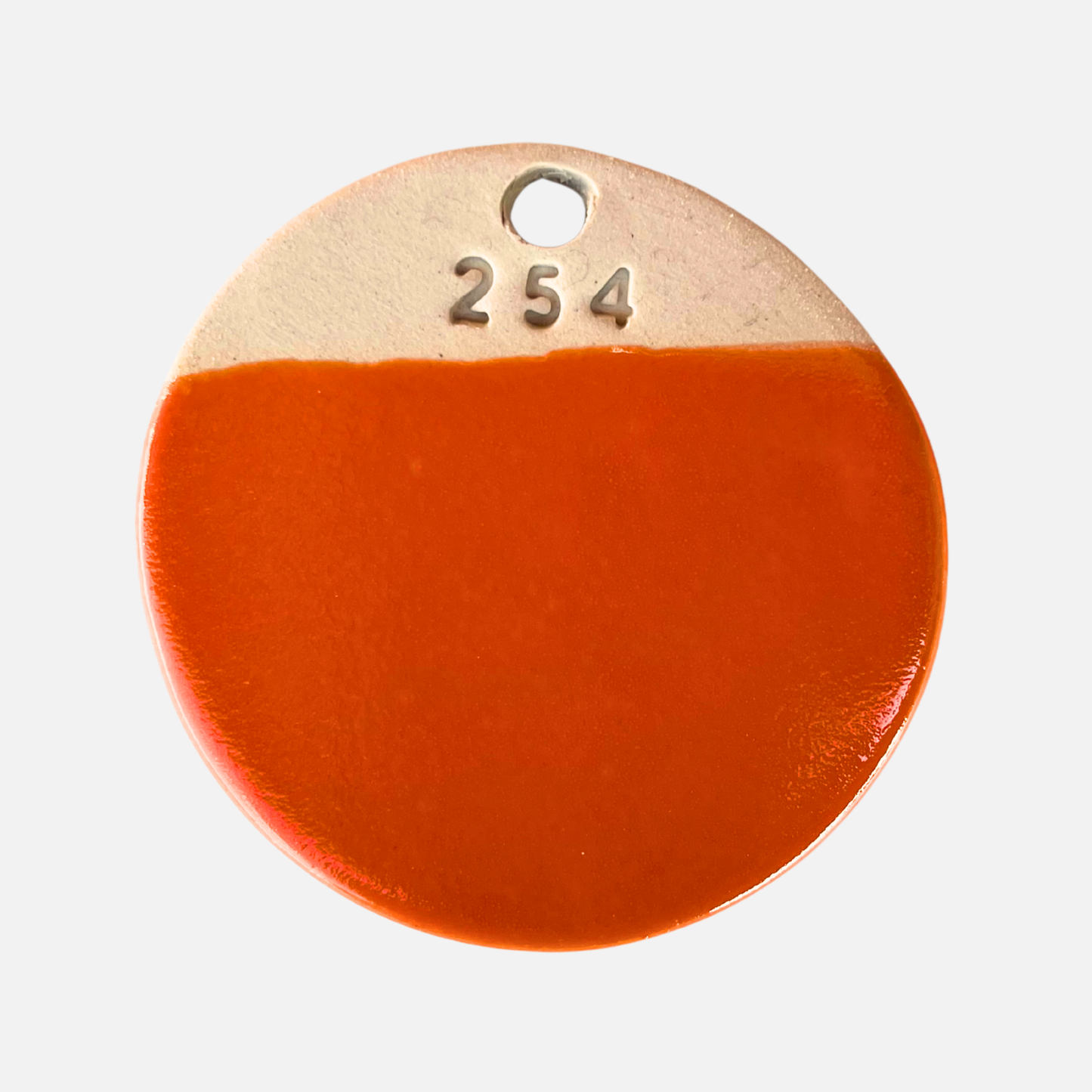 Mandarin penselglasyr, glansig orange