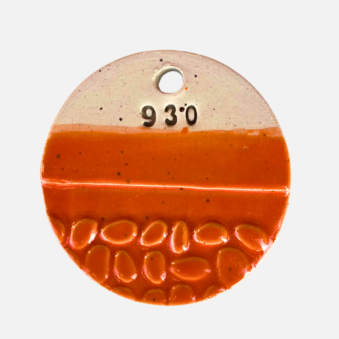 Mandarin penselglasyr, glansig orange