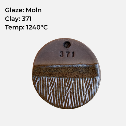 Moln brush glaze, glossy light blue