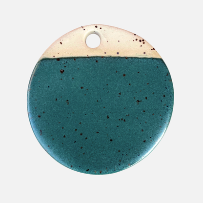 Sköldpadda penselglasyr, grön med prickar