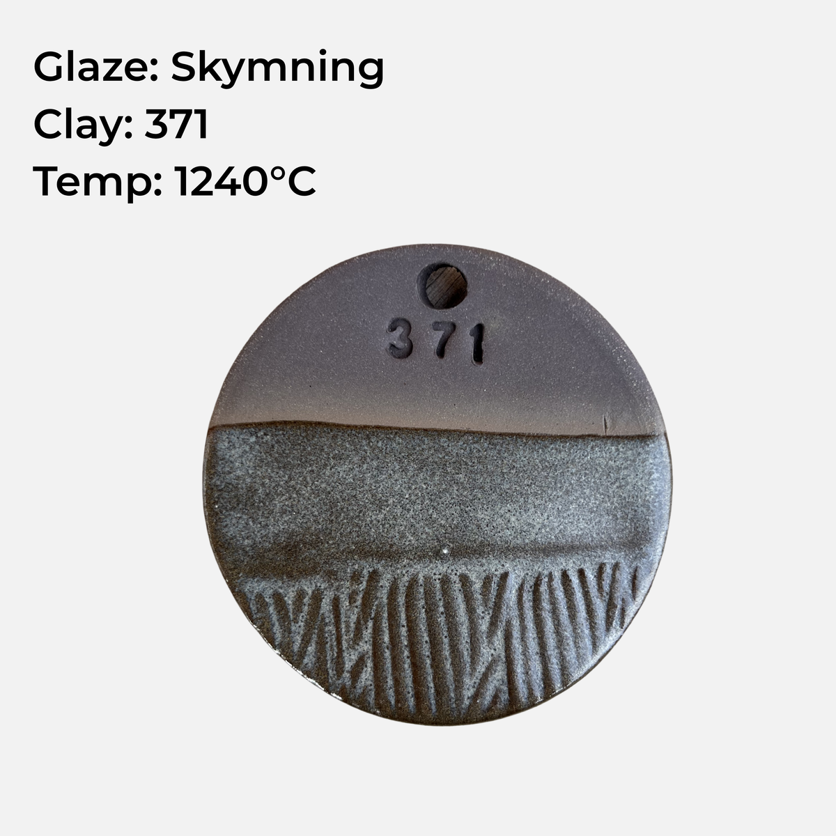 Skymning brush glaze, grey satin finish