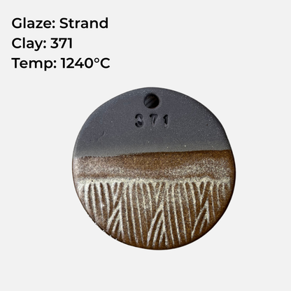 Strand penselglasyr, beige sidenmatt