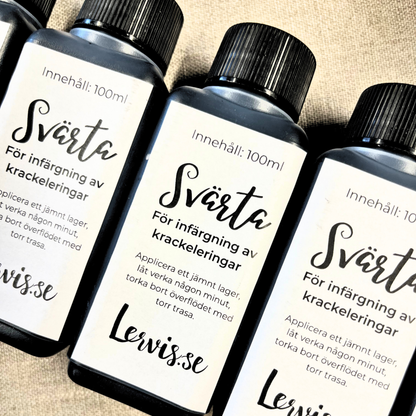 Svärta - För infärgning av krackeleringar