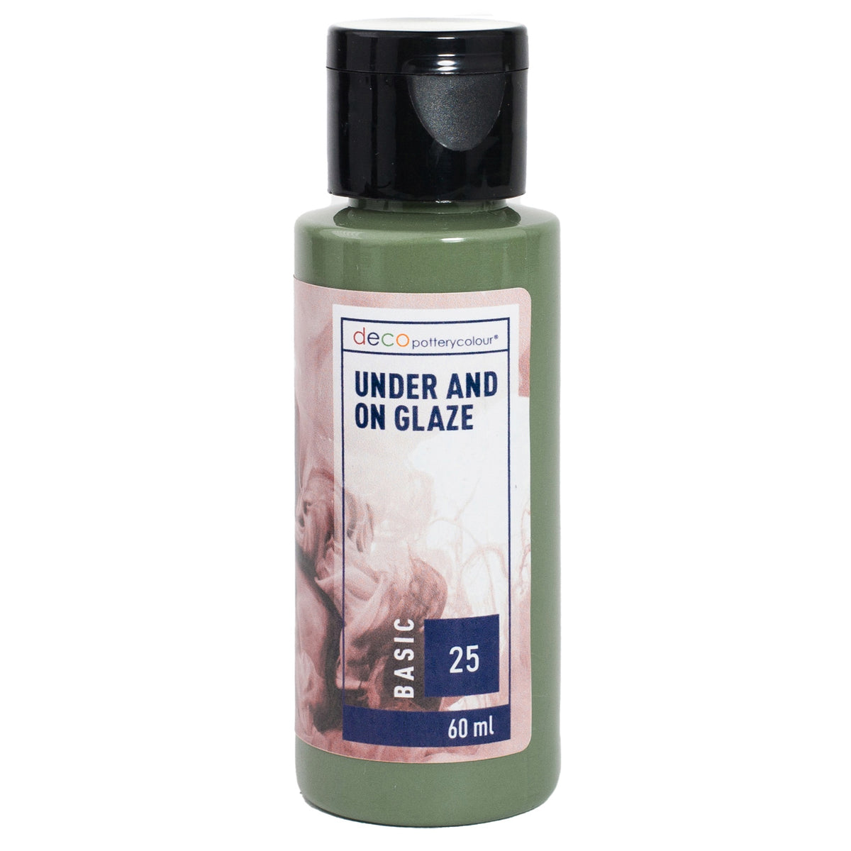 Mörkgrön - Under and On glaze, Basic 25 – flaska 60 ml