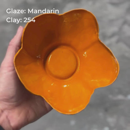 Mandarin penselglasyr, glansig orange