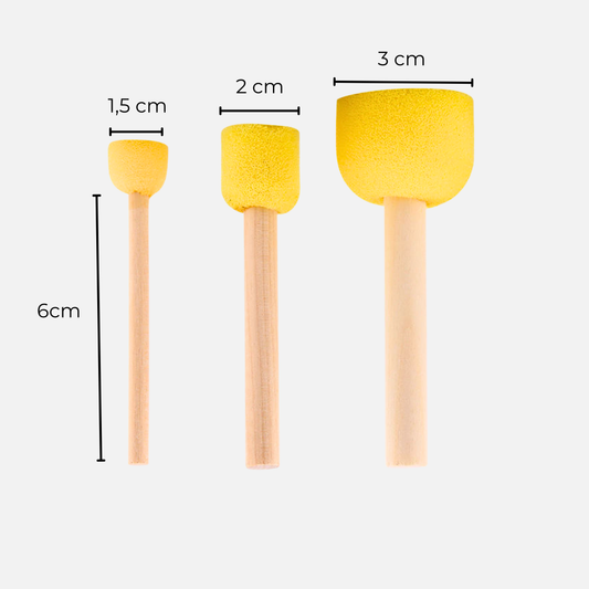 Stöppelsvampar 3 pack - perfekta prickar!